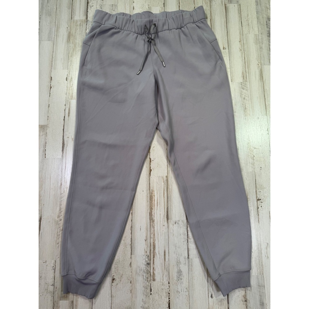 Lululemon Jogger Womens 8 Grey On the Fly Luxtreme 7/8 Pant LW5BZDS Yoga Travel